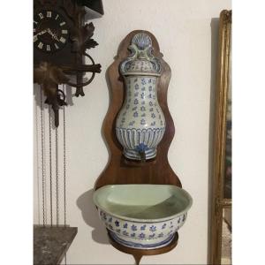 Earthenware Fountain From Nevers 18th Century 