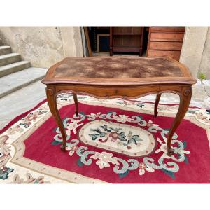 Louis XV Style Desk, In Mahogany From Napoleon III Period/19th