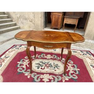 Small Table, Louis XV Style Desk, Napoleon III From The 19th Century