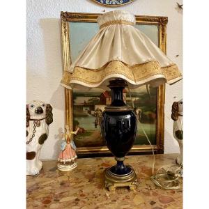 19th Century Sèvres Porcelain Oil Lamp 