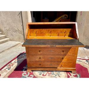 Commode, Sloping Secretary Restoration From The 19th Century