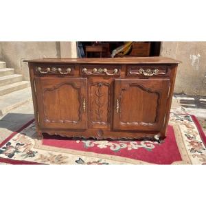 Louis XV Sideboard In Oak From The 18th Century