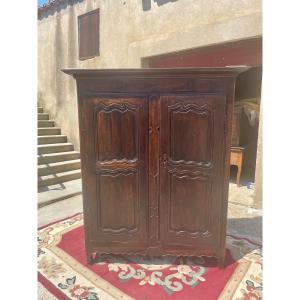 Small Louis XV Wardrobe In Walnut From The 18th Century 