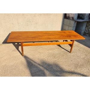 Scandinavian Design Coffee Table In Teak Year 50/60