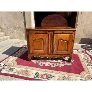 Louis XV Provencal Buffet, Two Doors In Walnut, 18th Century