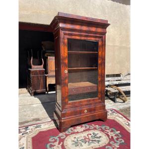 Library,,, Restoration In Mahogany, Flamed, 19th Century 