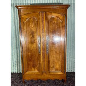 Louis XV Wardrobe In Cherry Wood From The 19th Century.