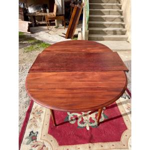 Louis XVI Six-leg Mahogany Dining Table, 19th Century