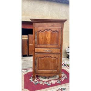 Cabinet, Louis XV In Cherry Wood, 18th Century Period.