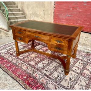 Desk, Double-sided Empire Walnut, 1900s.