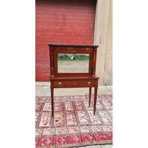 Bonheur Du Jour Empire Mahogany Desk, 19th Century