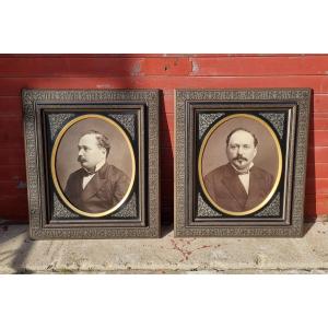 Large Pair Of Napoleon III Frames From The 19th Century