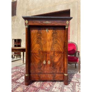 19th Century Empire Mahogany Secretary
