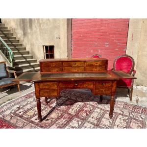 Restoration Mahogany Stepped Desk From The 19th Century.