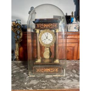 Charles Xd Portico Clock, 19th Century