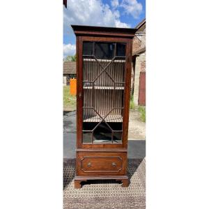 English Display Cabinet, Mahogany, 19th Century 