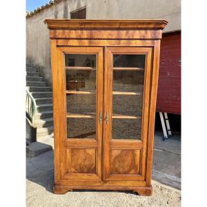 Library,,,, Louis-philippe, In Walnut From The 19th Century 