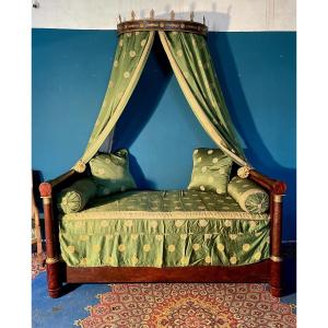 19th Century Empire Mahogany Four-poster Daybed