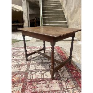 Small Directoire Center Table, In Oak From The 18th Century