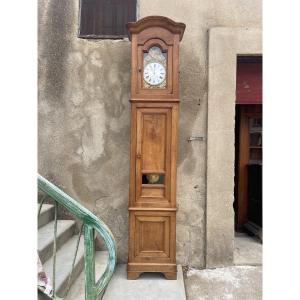 Cherrywood Floor Clock, 19th Century Restoration 