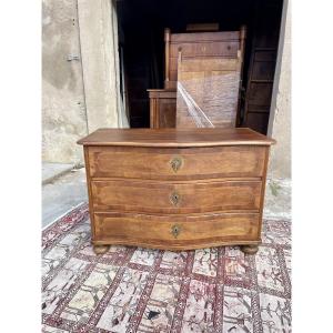 Curved Chest Of Drawers, Regency Period, 23rd Century 