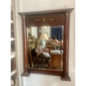 Empire Style Mahogany Mirror, Circa 1900