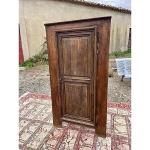 Corner Cabinet, Louis XIII Style, In Oak, 18th Century 