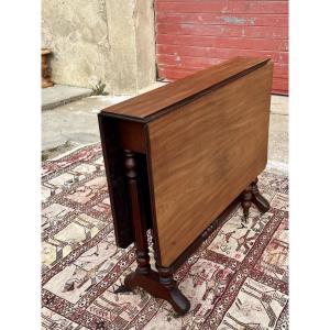 Mahogany Side Table, Louis-philippe Style, 19th Century.