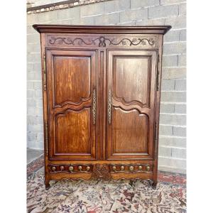 Louis XV Style Oak Wardrobe, Dating From The 18th Century 