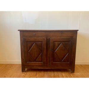 Louis XIII Style Two-door Walnut Sideboard, 17th Century 