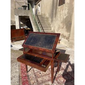 Desk, Directoire Style Architect's Desk With A Two-plane Articulated Mechanism, 18th Century 