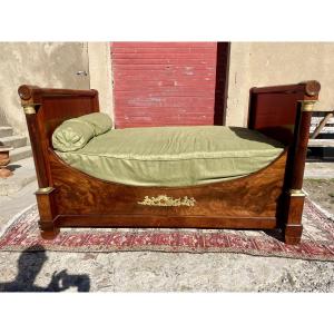 Empire-style Bed With Detached Mahogany Columns, Period Style 