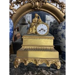 Gilt Bronze Clock, Japy Brothers, 19th Century 