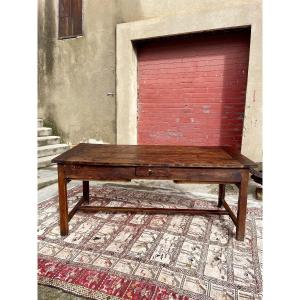 Farmhouse Table, Directoire Style, In Walnut, 13th Century 