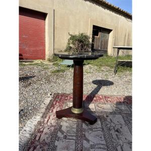 Small Empire-style Mahogany Side Table From The 19th Century 