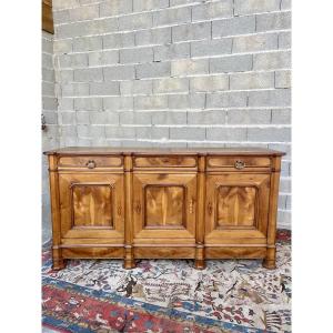 19th-century Cherrywood Sideboard With Three Doors