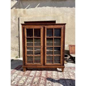 Louis XVI Walnut Bookcase, 18th Century