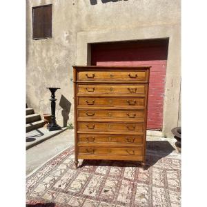 Louis XVI Semainier, Walnut, 18th Century