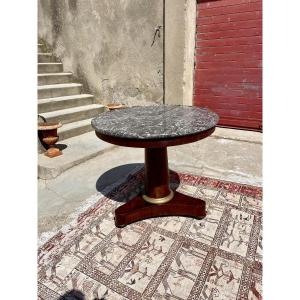 Empire Pedestal Table, Mahogany, 19th Century
