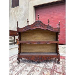 Louis XV Provencal Walnut Cabinet, 19th Century
