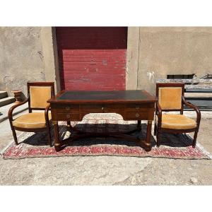 19th Century Empire Mahogany Bureau