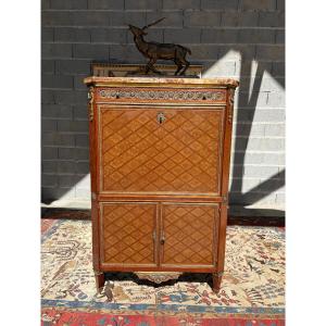19th-century Louis XVI Drop-leaf Desk