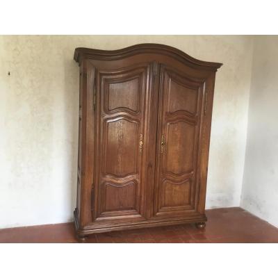 Louis XV East Cabinet In Oak Nineteenth