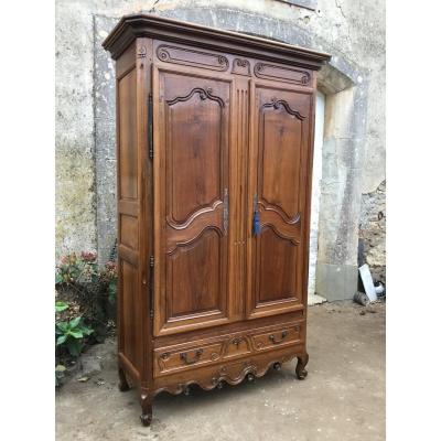 Louis XV Provençal Wardrobe Louis XVI In Walnut Eighteenth Time