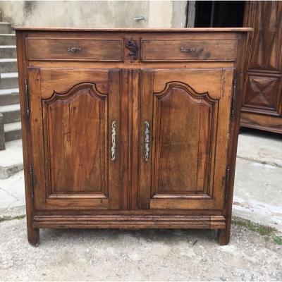Buffet Two Doors Louis XV In Walnut 18th Time