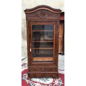 19th Century Burr Walnut Restoration Library
