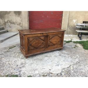 Coffre Louis XIII En  Chêne D époque 17em