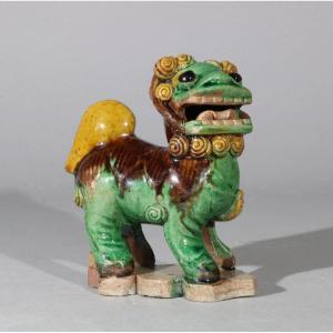  A Fo Dog In Kangxi Biscuit C1700