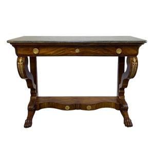 Restoration Period Mahogany Console