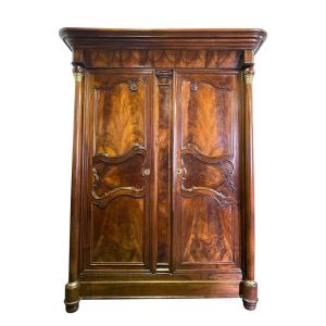 19th Century Walnut Wardrobe